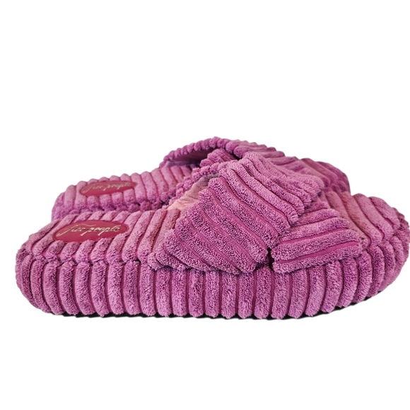 Free People Barbiecore Orchid Two Days In Ibiza Platform Slide Sandel Textured - Picture 4 of 9